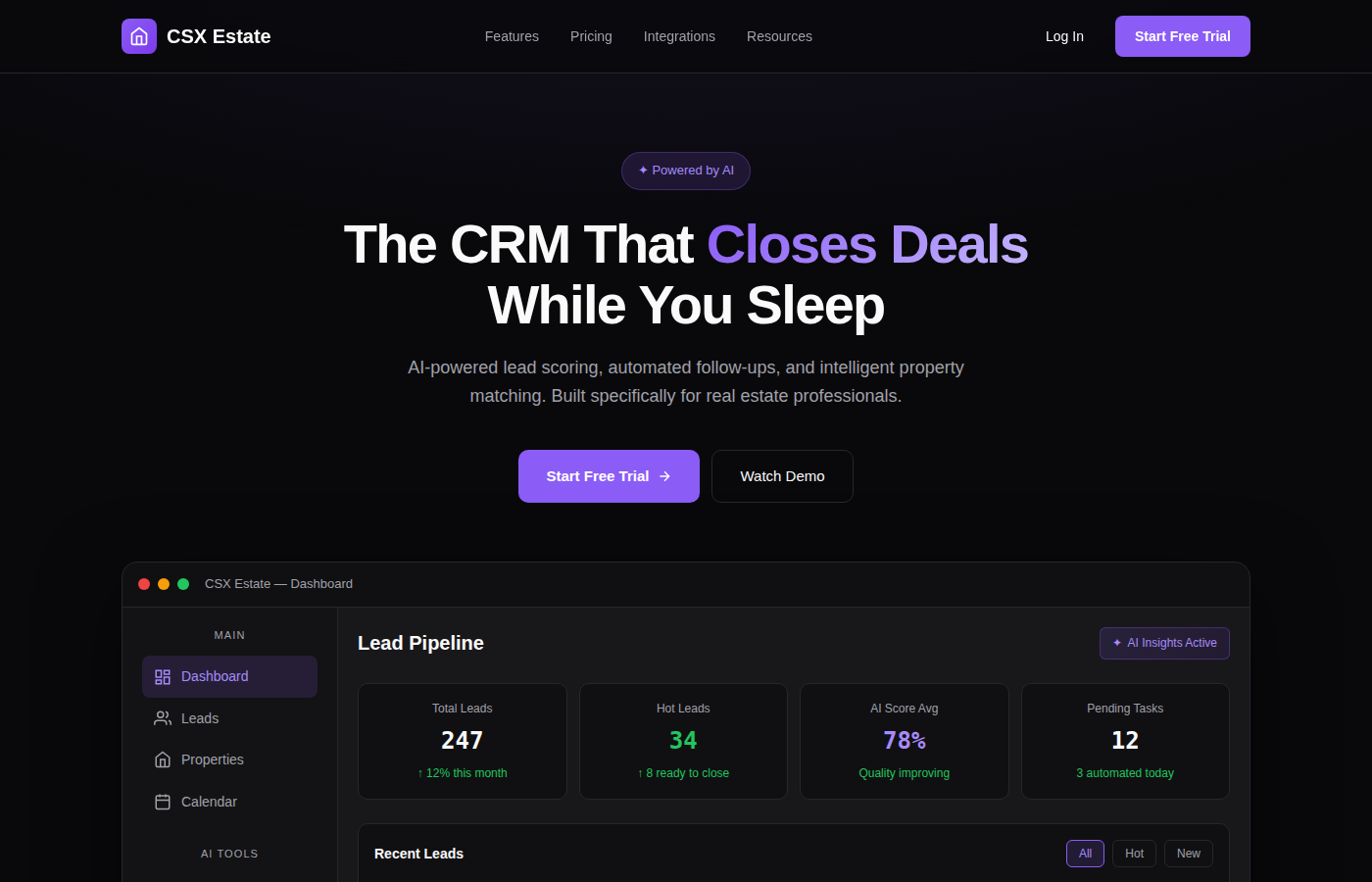 CSX Estate Dashboard
